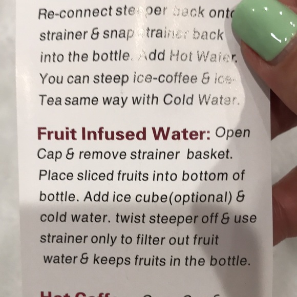 Vibrant water infuser 17oz color red - Picture 7 of 13